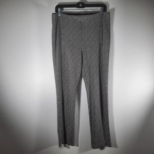CHICO'S  black/ white ankle  pants Sz 0.5